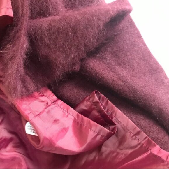 D & D Vintage Angora Cardigan Sweater Coat Jacket Warm Lined Pockets Soft Coay L - Picture 12 of 16